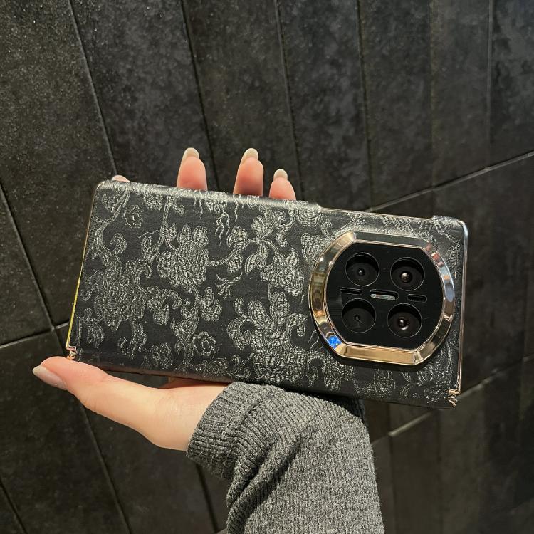 For Huawei Mate X7 Double Axis ?Sichuan Figured Satin Pattern Shockproof Phone Case