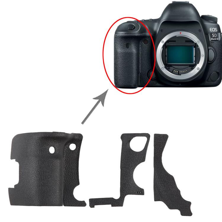 For Canon EOS 5D Mark IV OEM Rubber Shell Decorative Leather Three Pieces Set