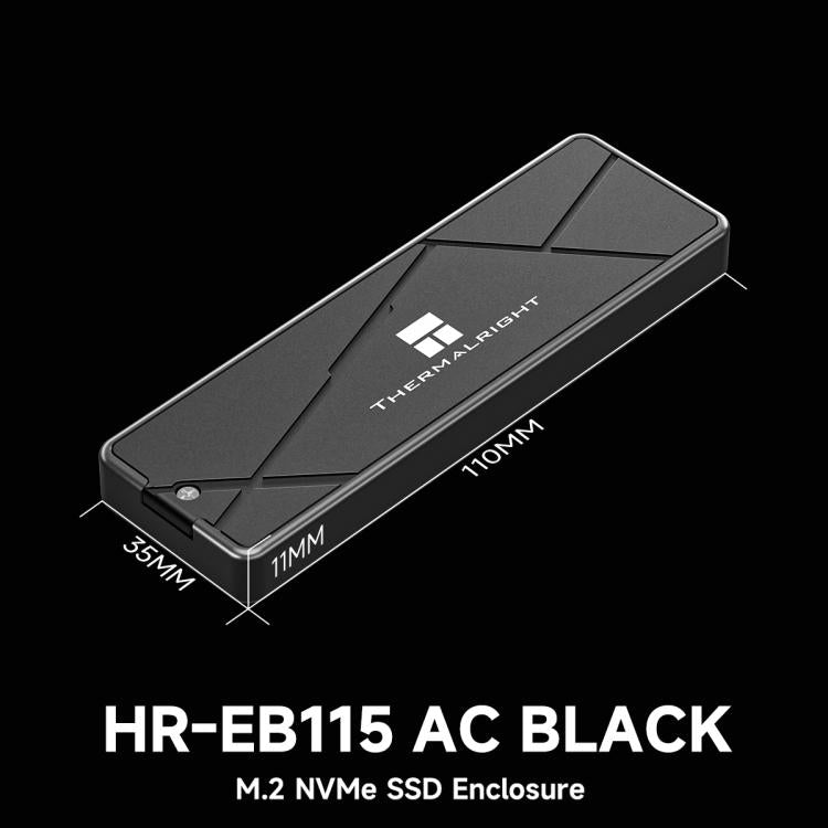 THERMALRIGHT HR-EB115 M.2 NVMe SSD Enclosure with USB to Type-C Cable & Type-C to Type-C Cable