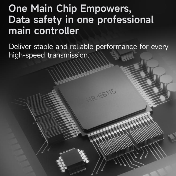 THERMALRIGHT HR-EB115 M.2 NVMe SSD Enclosure with USB to Type-C Cable & Type-C to Type-C Cable