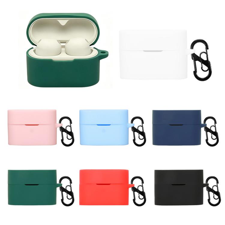 For Sony WF-1000XM6 Earphone Silicone Protective Case with Carabiner