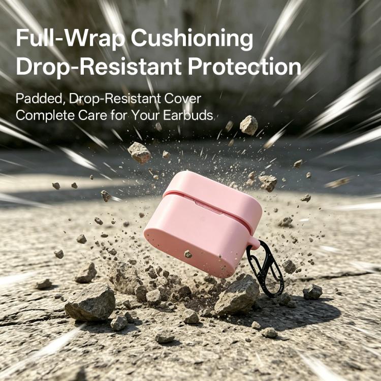 For Sony WF-1000XM6 Earphone Silicone Protective Case with Carabiner
