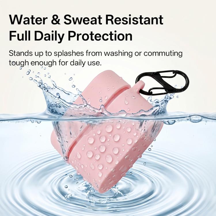 For Sony WF-1000XM6 Earphone Silicone Protective Case with Carabiner