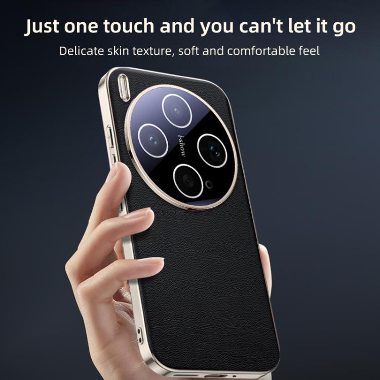 For vivo X300s Skin Feel Leather Texture Cooling Phone Case