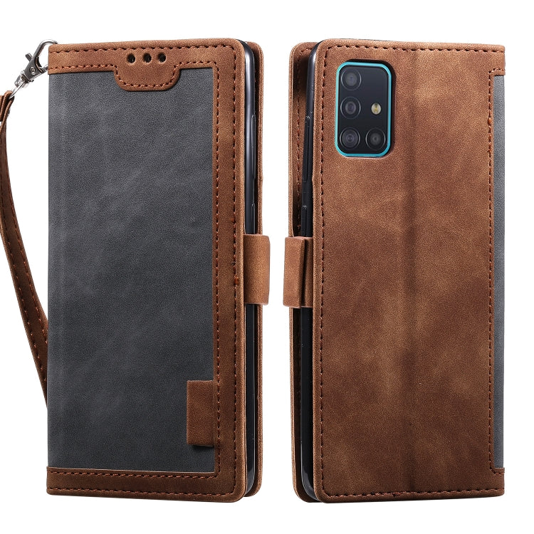 For Samsung Galaxy S20 FE Retro Splicing Horizontal Flip Leather Case with Card Slots & Holder & Wallet