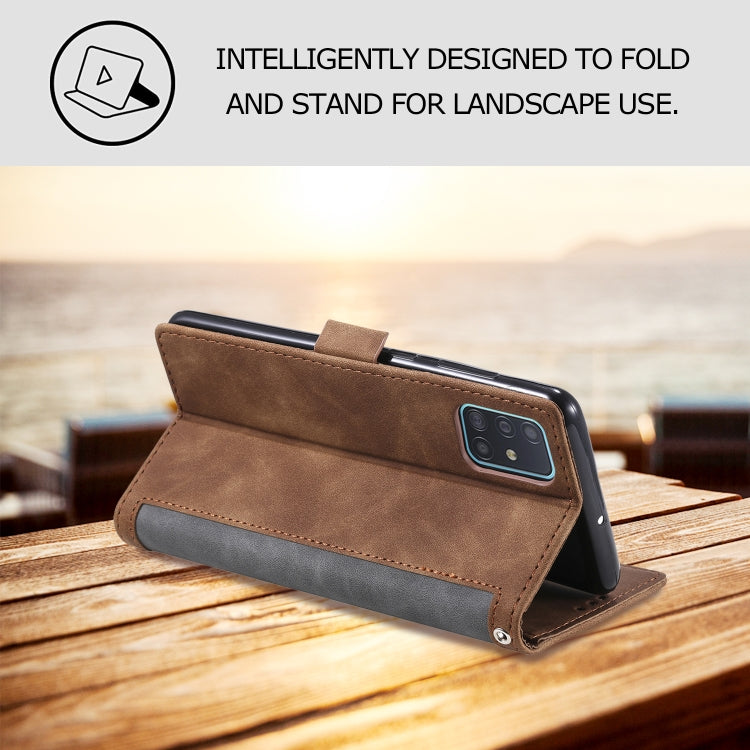 For Samsung Galaxy S20 FE Retro Splicing Horizontal Flip Leather Case with Card Slots & Holder & Wallet