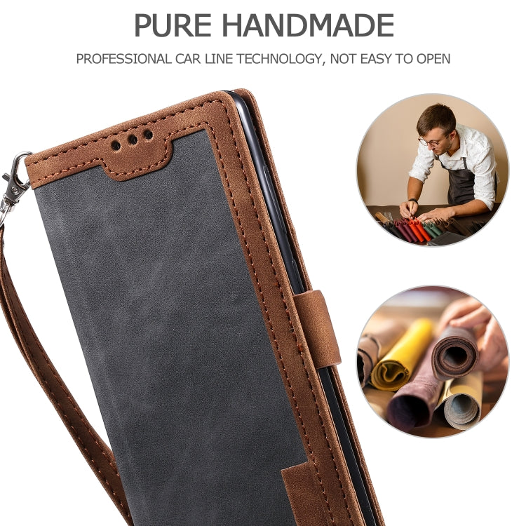 For Samsung Galaxy S20 FE Retro Splicing Horizontal Flip Leather Case with Card Slots & Holder & Wallet