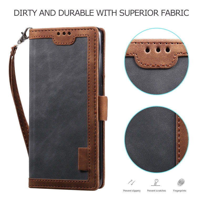 For Samsung Galaxy S20 FE Retro Splicing Horizontal Flip Leather Case with Card Slots & Holder & Wallet