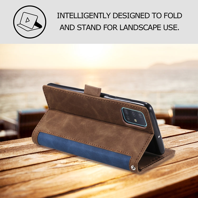 For Samsung Galaxy S20 FE Retro Splicing Horizontal Flip Leather Case with Card Slots & Holder & Wallet