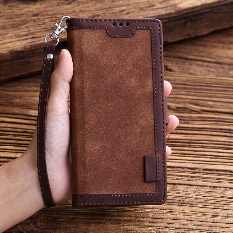 For Samsung Galaxy S20 FE Retro Splicing Horizontal Flip Leather Case with Card Slots & Holder & Wallet