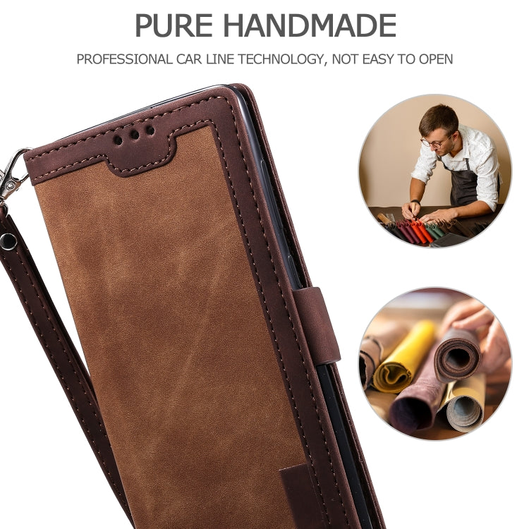 For Samsung Galaxy S20 FE Retro Splicing Horizontal Flip Leather Case with Card Slots & Holder & Wallet