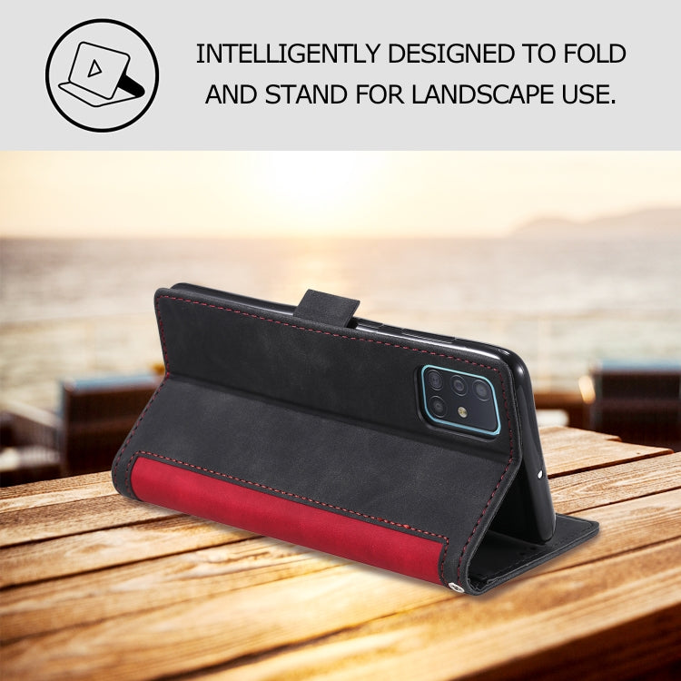 For Samsung Galaxy S20 FE Retro Splicing Horizontal Flip Leather Case with Card Slots & Holder & Wallet