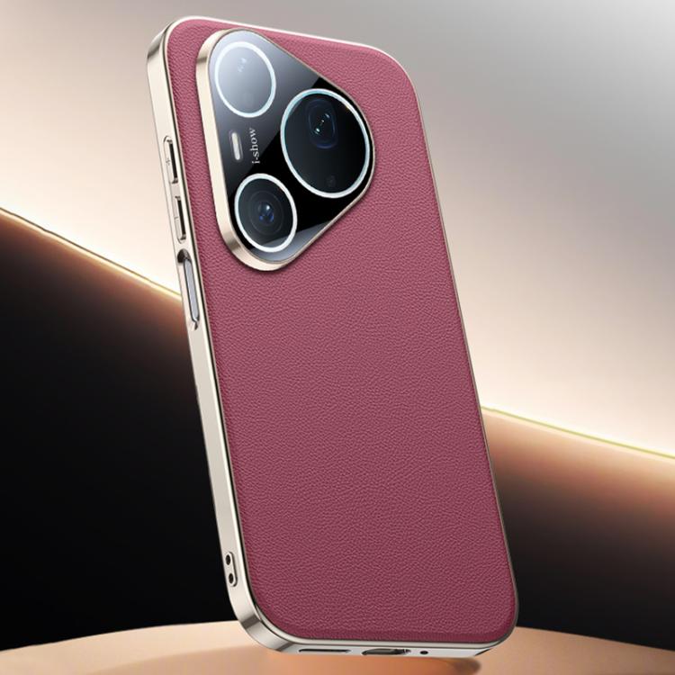 For Huawei Pura 90 Pro Max Skin Feel Leather Texture Cooling Phone Case