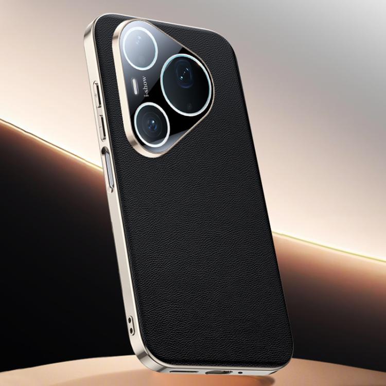For Huawei Pura 90 Pro Max Skin Feel Leather Texture Cooling Phone Case