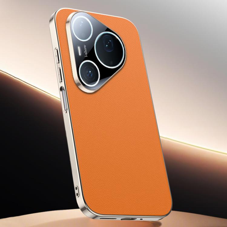 For Huawei Pura 90 Pro Max Skin Feel Leather Texture Cooling Phone Case