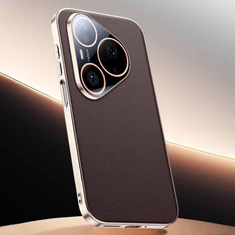 For Huawei Pura 90 Pro Skin Feel Leather Texture Cooling Phone Case
