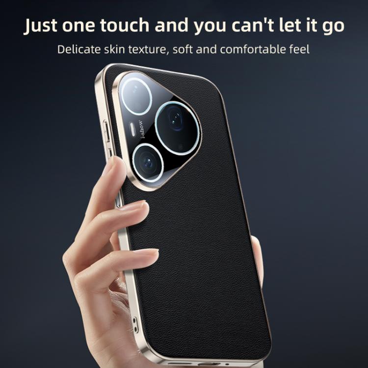 For Huawei Pura 90 Pro Skin Feel Leather Texture Cooling Phone Case