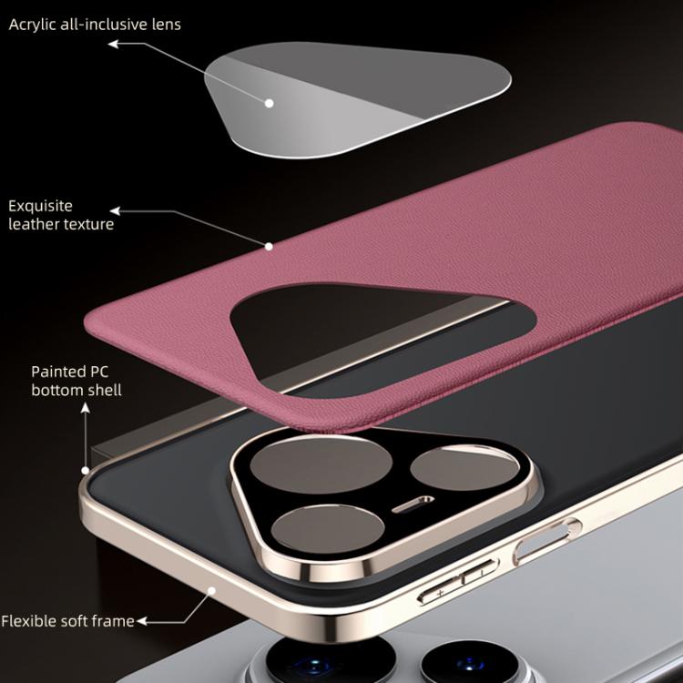 For Huawei Pura 90 Pro Max Skin Feel Leather Texture Cooling Phone Case