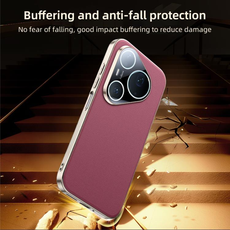 For Huawei Pura 90 Pro Skin Feel Leather Texture Cooling Phone Case
