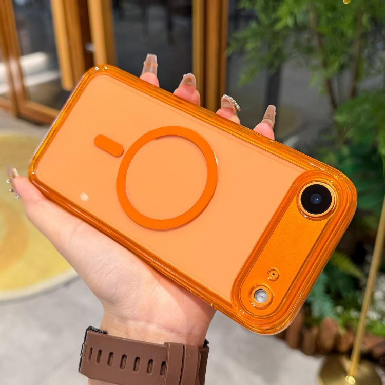 For iPhone Air Precise Hole Shockproof Magnetic TPU Hybrid Acrylic Transparent Phone Case