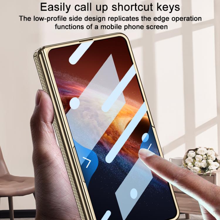 For Honor Magic V6 GKK Integrated Privacy Magnetic Folding Hinge Phantom Phone Case with Rotating Holder
