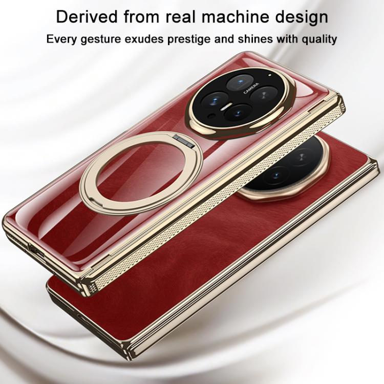 For Honor Magic V6 GKK Integrated Privacy Magnetic Folding Hinge Phantom Phone Case with Rotating Holder