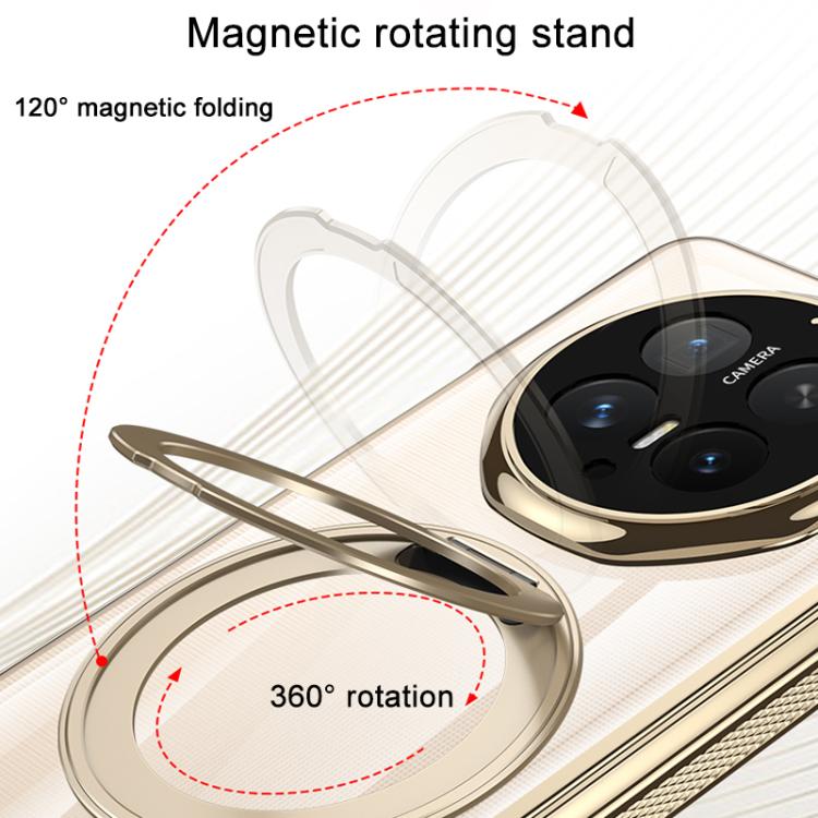 For Honor Magic V6 GKK Integrated Privacy Magnetic Folding Hinge Phantom Phone Case with Rotating Holder