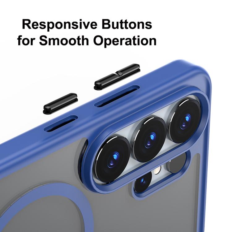 For Galaxy S26 Ultra 5G Skin Feel Series Matte Color Contrast Magnetic PC Hybrid TPU Phone Case