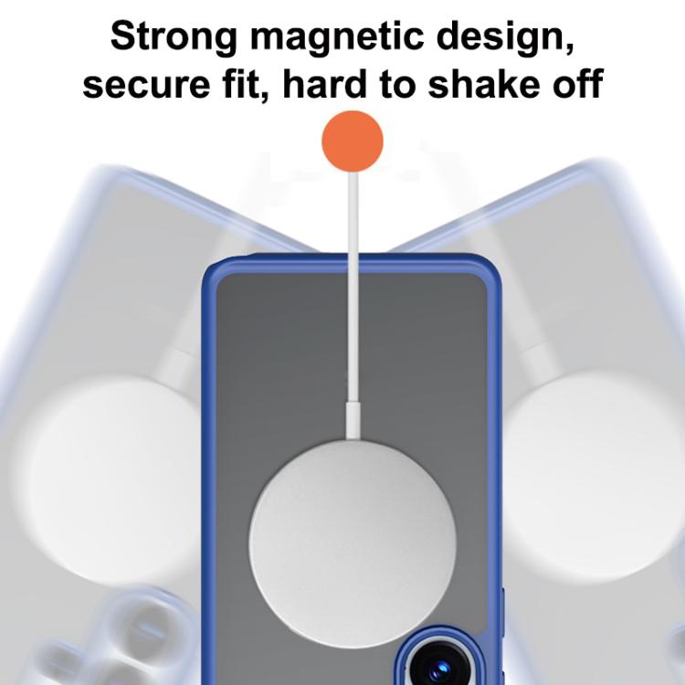 For Galaxy S26 5G Skin Feel Series Matte Color Contrast Magnetic PC Hybrid TPU Phone Case