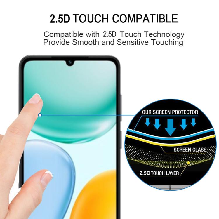 For Honor Play 70C 4G High Aluminum Full Screen Silk Printing Tempered Glass Film