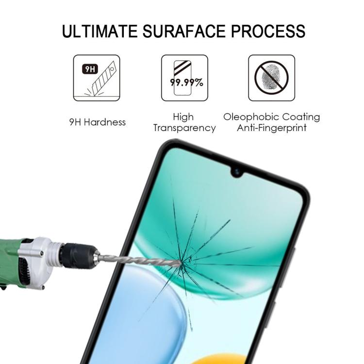 For Honor Play 70C 4G High Aluminum Full Screen Silk Printing Tempered Glass Film