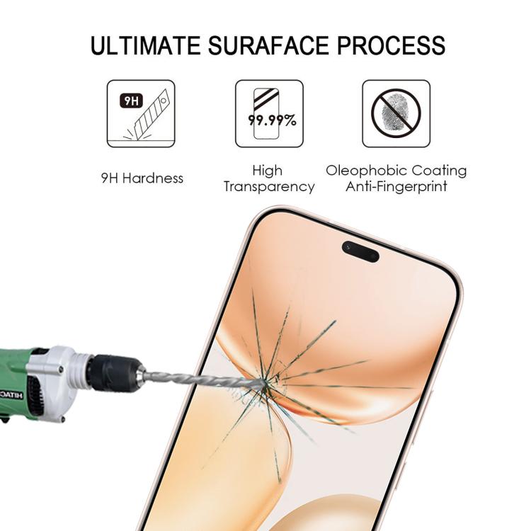 For Honor Play 11 Plus 5G 25pcs High Aluminum Full Screen Silk Printing Tempered Glass Film