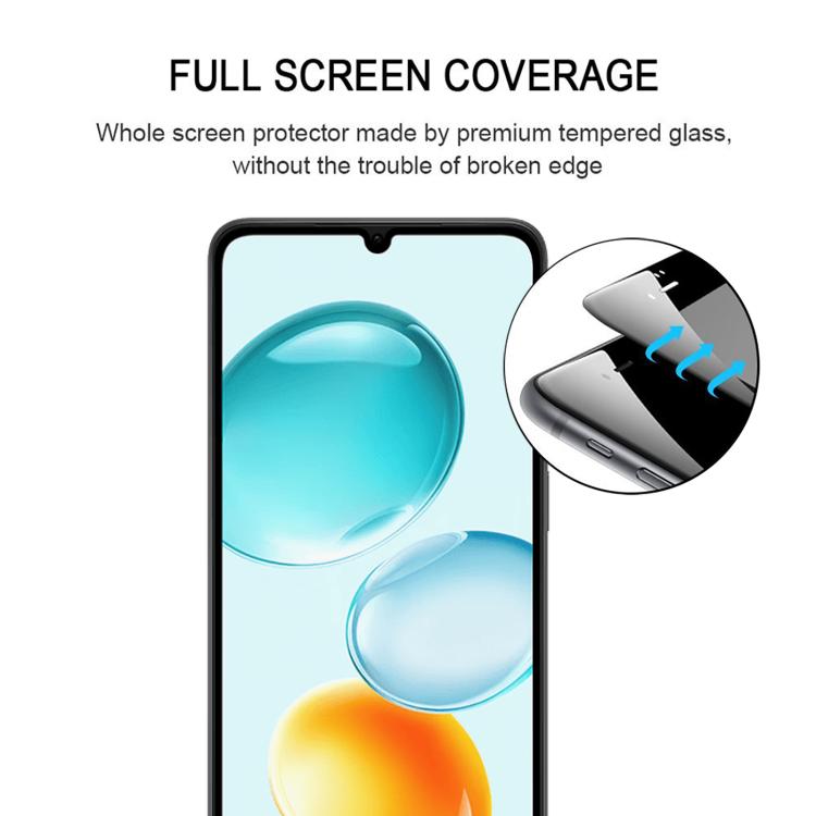For Honor Play 11C 5G 25pcs High Aluminum Full Screen Silk Printing Tempered Glass Film