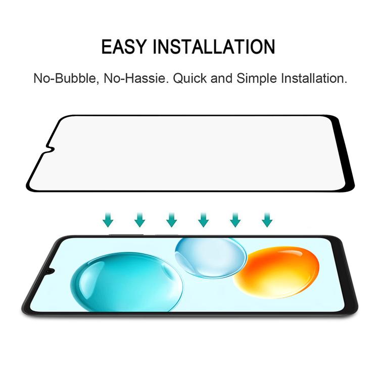 For Honor Play 11C 5G 25pcs High Aluminum Full Screen Silk Printing Tempered Glass Film