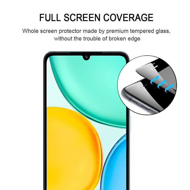 For Honor X5d Plus 4G 25pcs High Aluminum Full Screen Silk Printing Tempered Glass Film