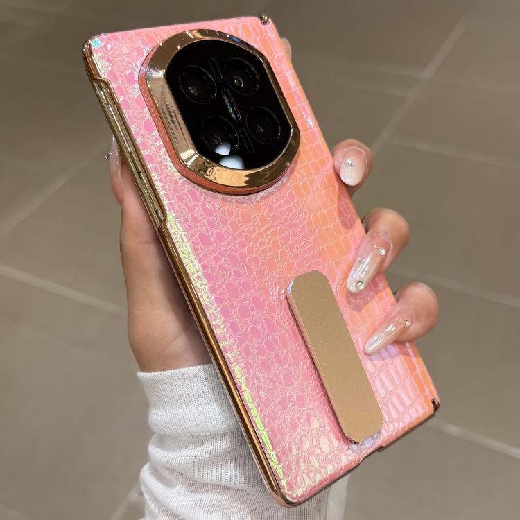 For Huawei Mate X7 Laser Lizard Texture Rotating Stand Shockproof Phone Case