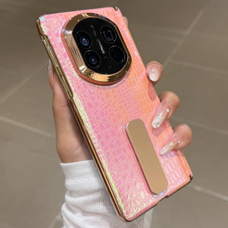 For Huawei Mate X5 Laser Lizard Texture Rotating Stand Shockproof Phone Case