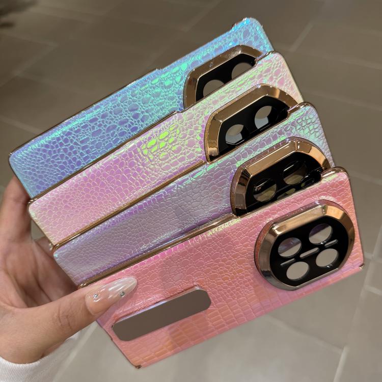 For Huawei Mate X7 Laser Lizard Texture Rotating Stand Shockproof Phone Case