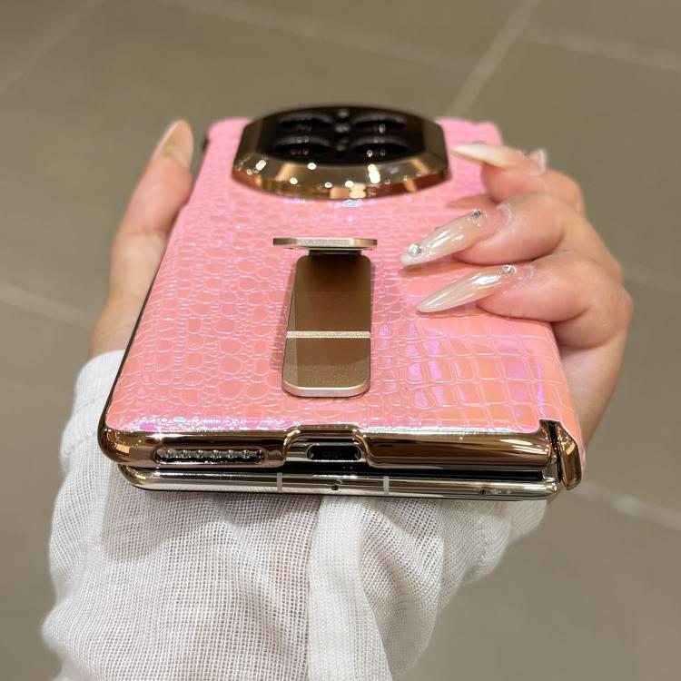 For Huawei Mate X7 Laser Lizard Texture Rotating Stand Shockproof Phone Case