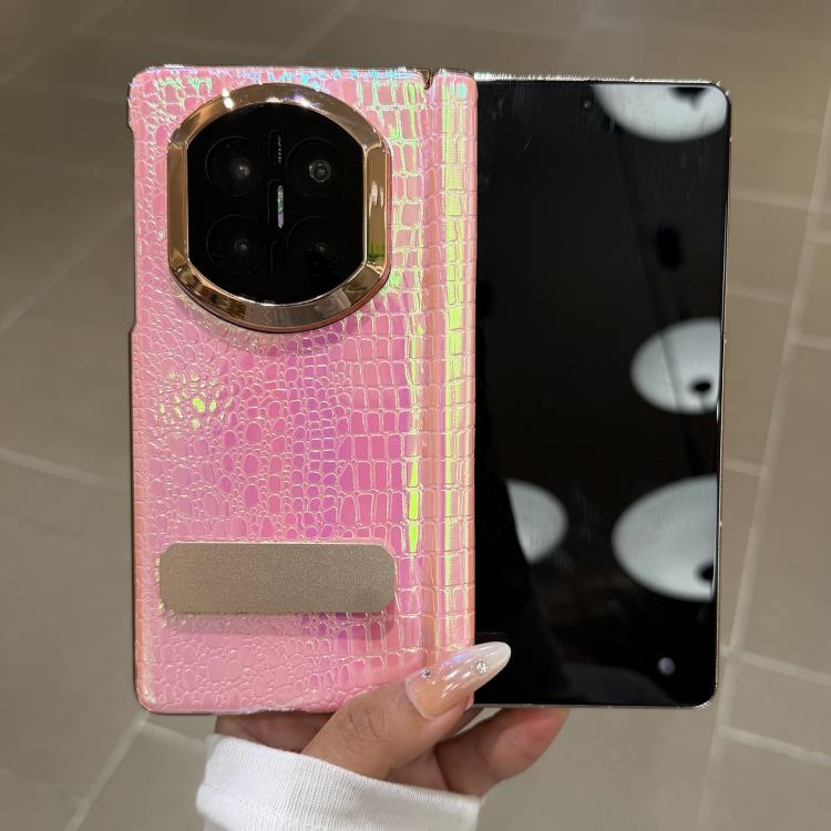 For Huawei Mate X7 Laser Lizard Texture Rotating Stand Shockproof Phone Case