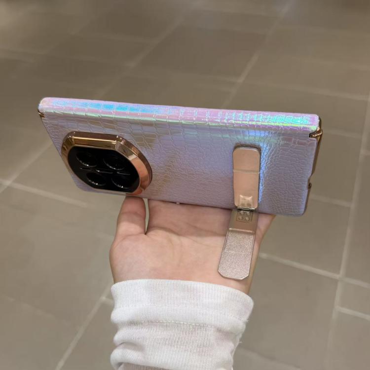 For Huawei Mate X7 Laser Lizard Texture Rotating Stand Shockproof Phone Case