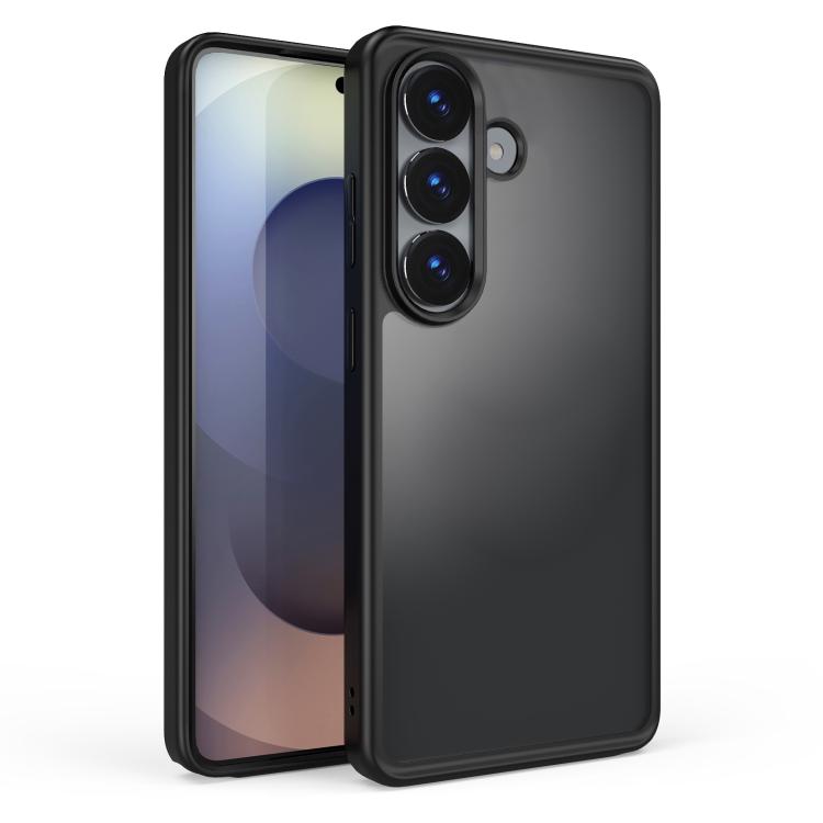 For Galaxy S26+ 5G Skin Feel Series Matte Color Contrast PC Hybrid TPU Phone Case