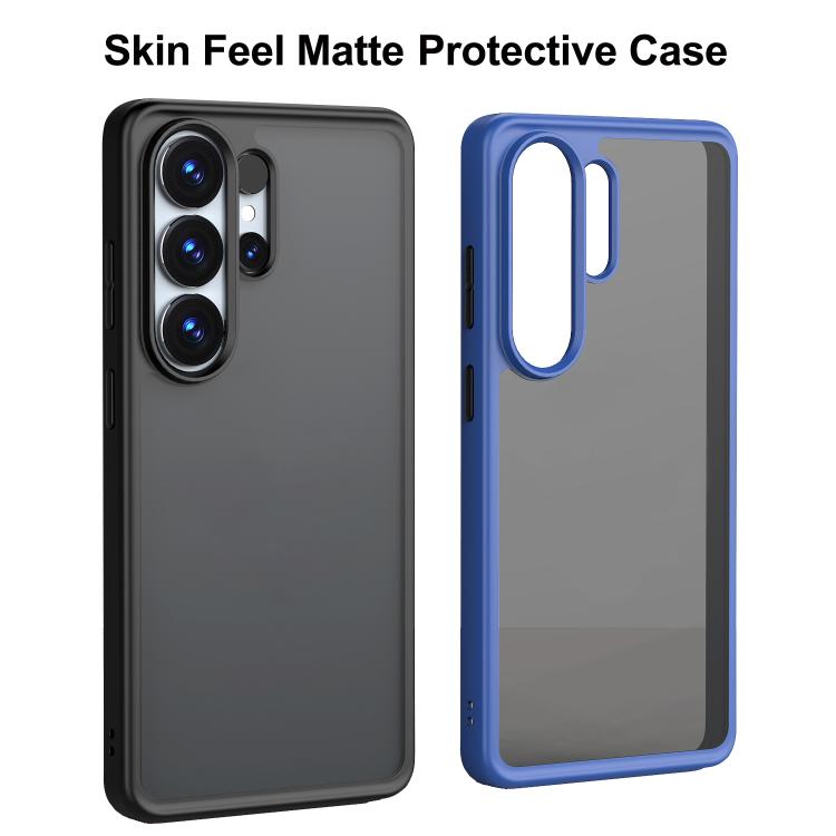 For Galaxy S26+ 5G Skin Feel Series Matte Color Contrast PC Hybrid TPU Phone Case