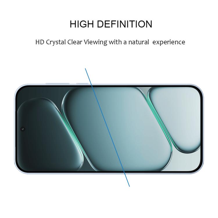 For OnePlus Nord CE6 High Aluminum Full Screen Silk Printing Tempered Glass Film, Support Fingerprint Unlocking