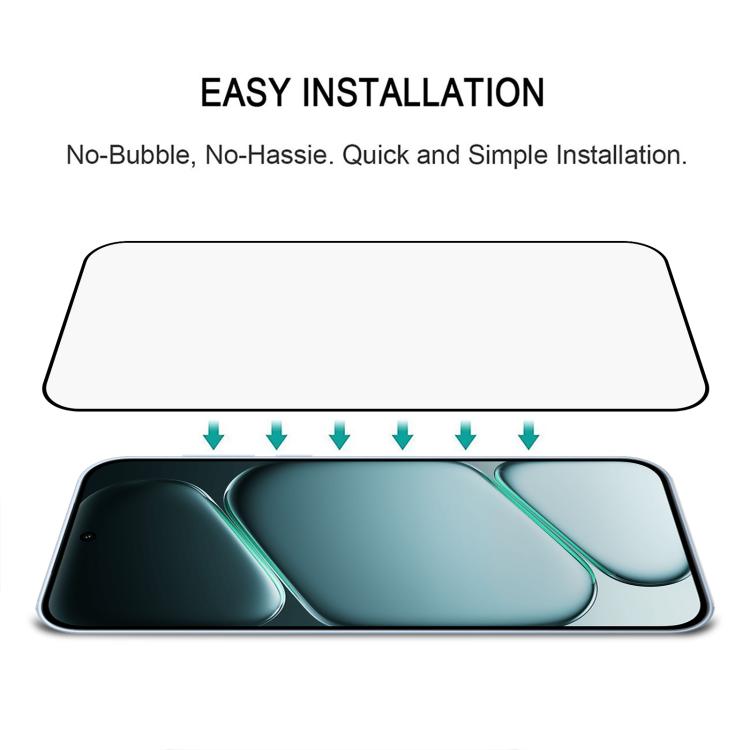 For OnePlus Nord CE6 25pcs High Aluminum Full Screen Silk Printing Tempered Glass Film, Support Fingerprint Unlocking