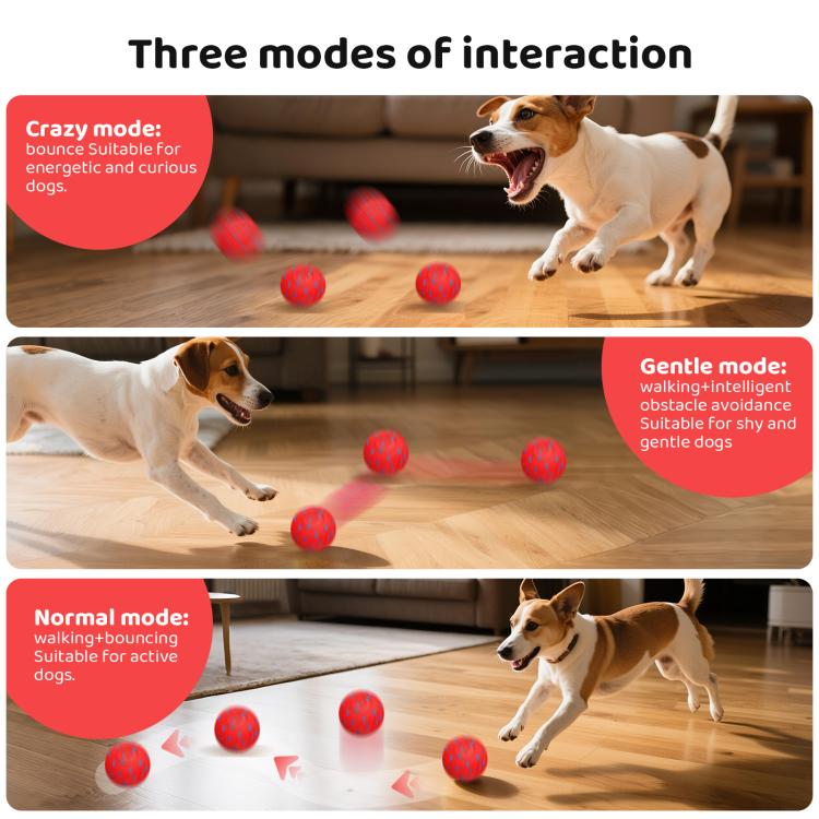 O18 Smart Automatic Pet Toy Ball Dog Training, Diameter 80mm