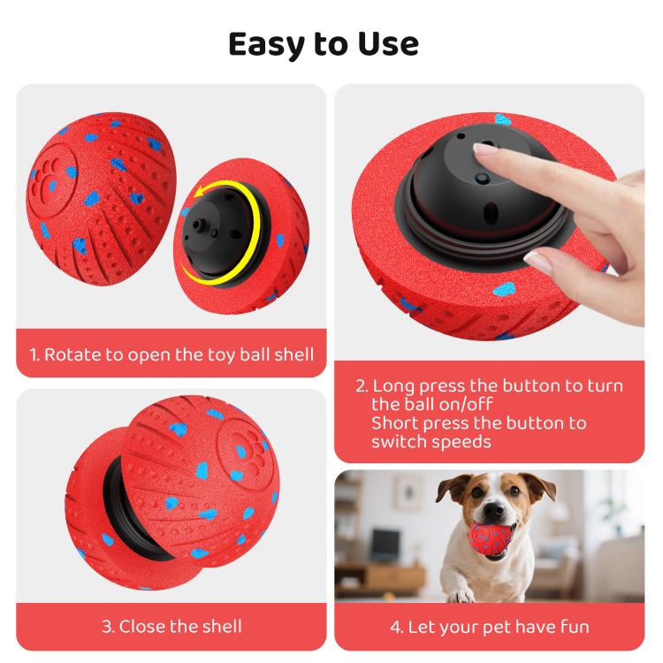 O18 Smart Automatic Pet Toy Ball Dog Training, Diameter 80mm