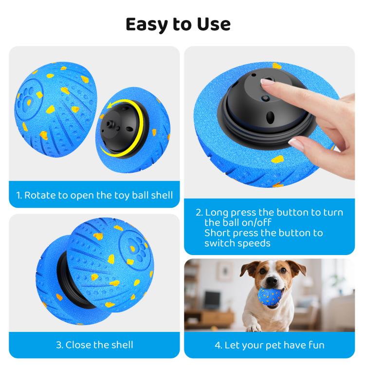 O18 Smart Automatic Pet Toy Ball Dog Training, Diameter 80mm