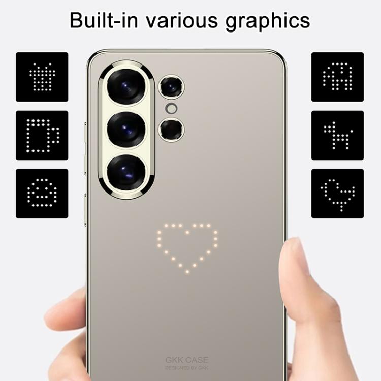 For Samsung Galaxy S26 Ultra 5G GKK Electroplated AG Smart Backlit Phone Case