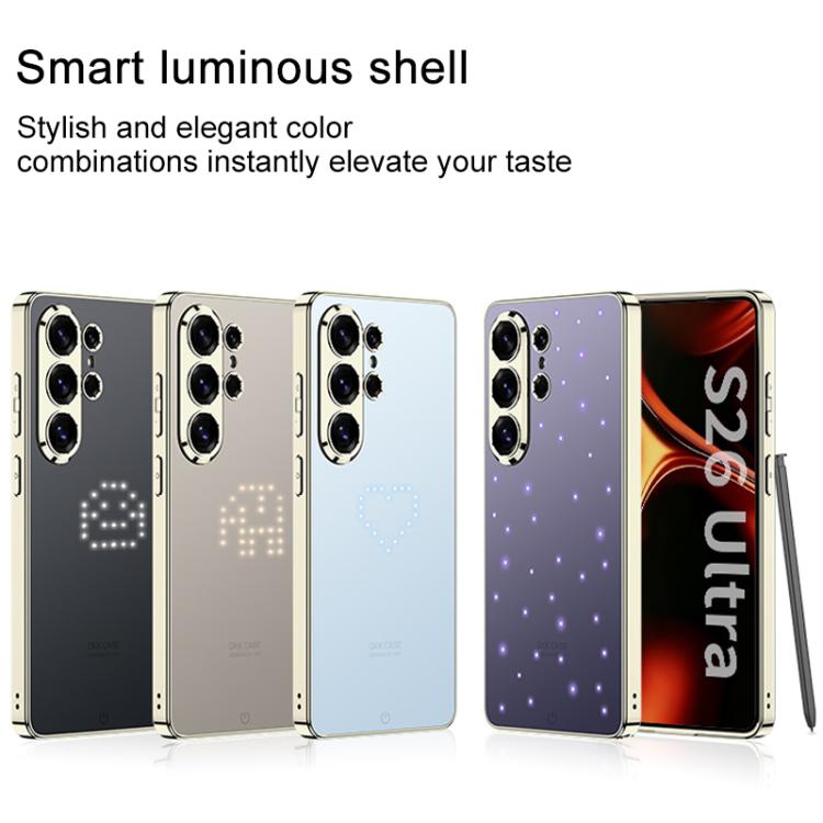 For Samsung Galaxy S26 Ultra 5G GKK Electroplated AG Smart Backlit Phone Case